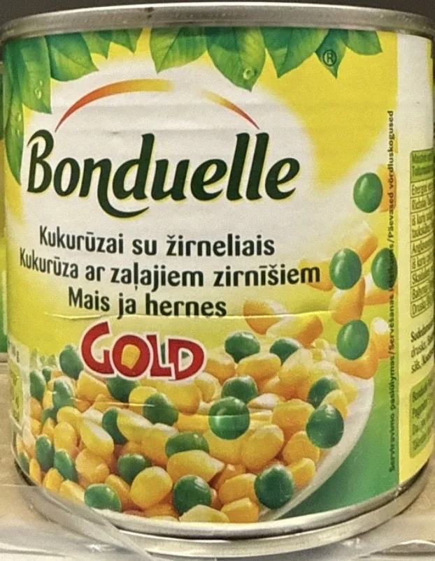 KUKURŪZA AR ZIRNĪŠIEM BONDUELLE 340G