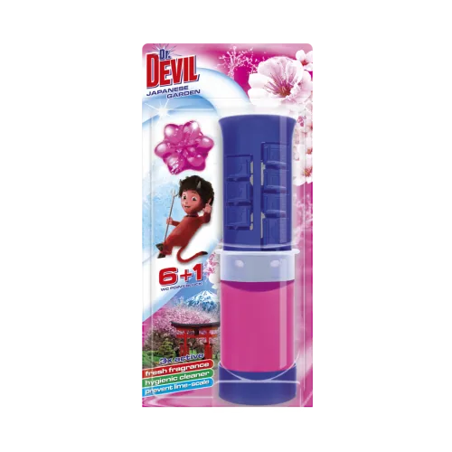 TUALETES BLOKS DR.DEVIL PAŠLĪM.GĒLA DISKI AR DOZAT.ZIEDU 45ML
