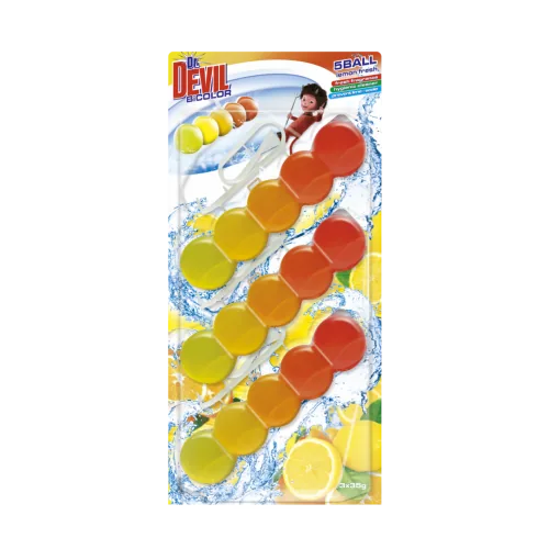 TUALETES BLOKS DR.DEVIL LEMON FRESH 3X35G