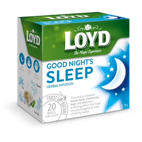 TĒJA ZĀĻU LOYD PYR HERBAL GOOD NIGHTS SLEEP 1.2GX20