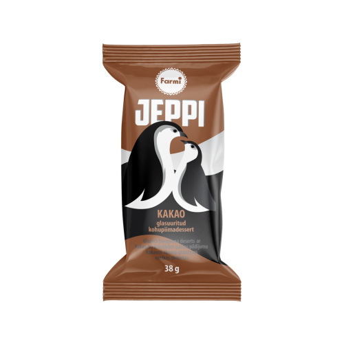 BIEZPIENA SIERIŅŠ JEPPI GLAZĒTS KAKAO AR ŠOKOLĀDES PILDĪJUMU 38G