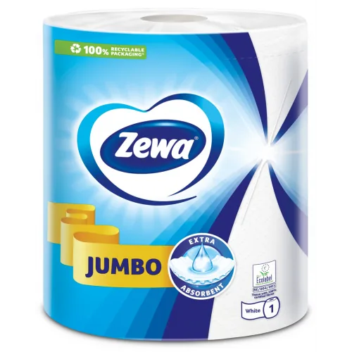 PAPĪRA DVIELIS ZEWA JUMBO 400SLOK.2SLĀŅI,1RULLIS
