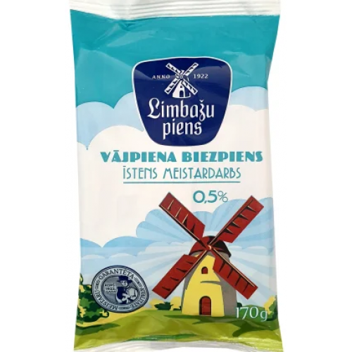 BIEZPIENS LIMBAŽU PIENS VĀJPIENA 0.5% 170G