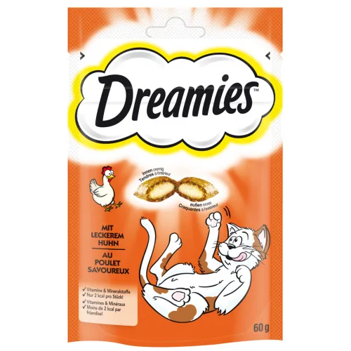 GARDUMS KAĶIEM DREAMIES AR VISTU 60G