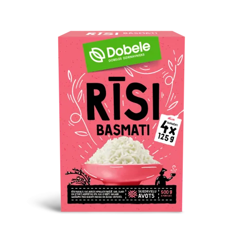 RĪSI DOBELE BASMATI 4X125G