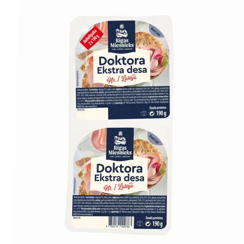 DESA RĪGAS MIESNIEKS DOKTORA EKSTRA ŠĶĒLĒS 2X190G
