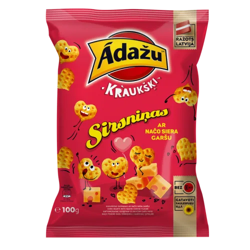ČIPSI ĀDAŽU SIRSNIŅAS 100G
