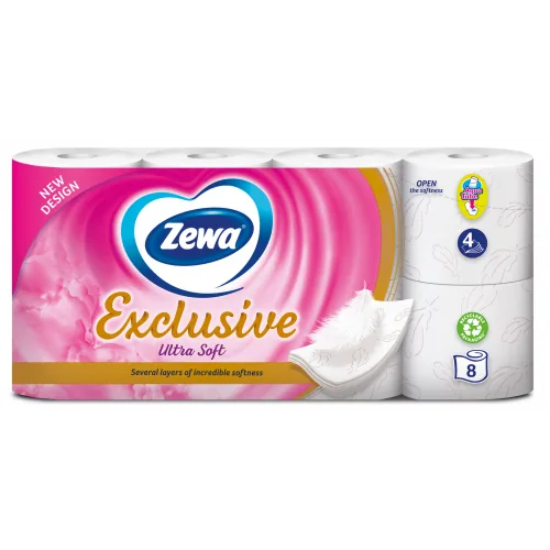 TUALETES PAPĪRS ZEWA ULTRA SOFT 8 GAB