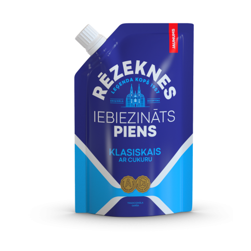 IEBIEZINĀTS PIENS RĒZEKNES LEĢENDA KLASISKAIS AR CUKURU 250G