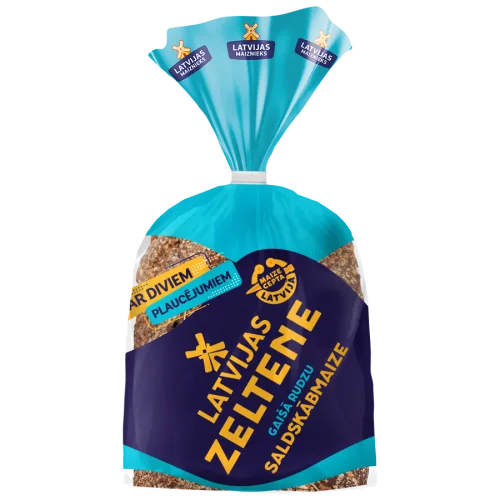 SALDSKĀBMAIZE LATVIJAS ZELTENE GAIŠĀ RUDZU 390G
