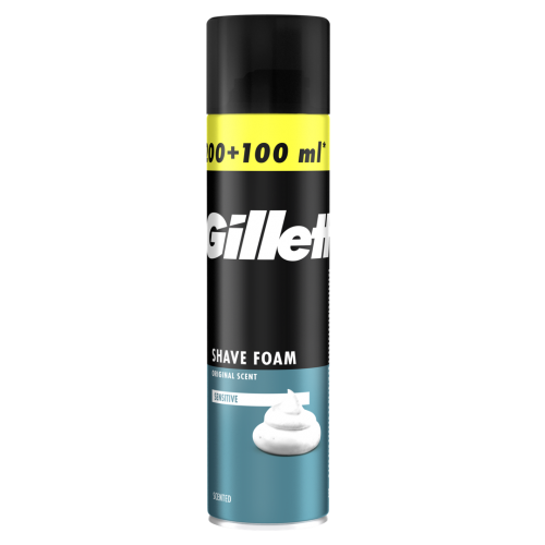 SKŪŠANĀS PUTAS GILLETTE SENSITIVE SKINS 200+100ML