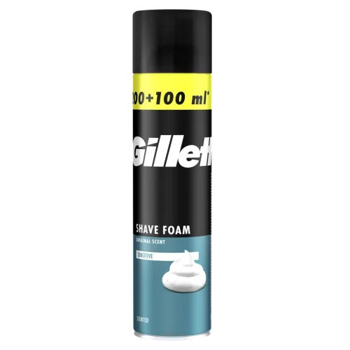 SKŪŠANĀS PUTAS GILLETTE SENSITIVE SKINS 200+100ML
