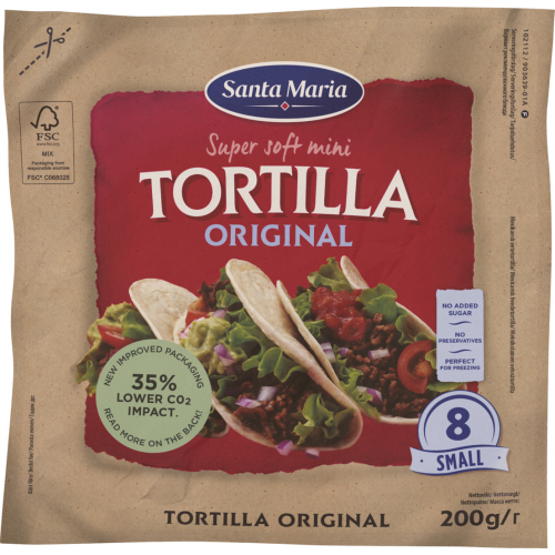 TORTILLAS SANTA MARIA KVIEŠU MAZĀS 200G