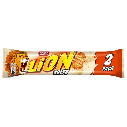 ŠOKOLĀDES BATONIŅŠ LION WHITE 2PAKA 60G