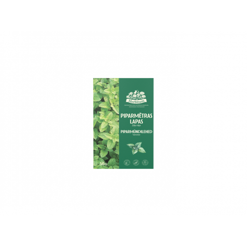 TĒJA ZĀĻU HERBITUM PIPARMĒTRAS LAPAS 50G