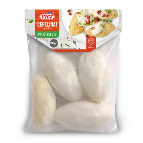 SALD. CEPELĪNI VIČI VĀRĪTU KARTUPEĻU AR GAĻAS PILDĪJUMU 500G