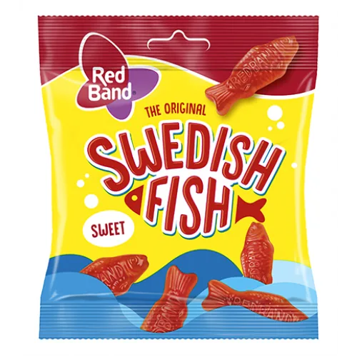 ŽELEJKONFEKTES RED BAND SWEDISH FISH 100G