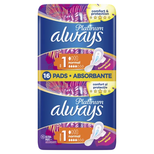 HIGIĒNISKĀS PAKETES ALWAYS PLATINUM ULTRA NORMAL 16GAB