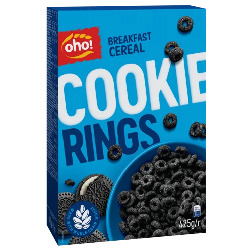 SAUSĀS BROKASTIS OHO COOKIE RINGS 425G