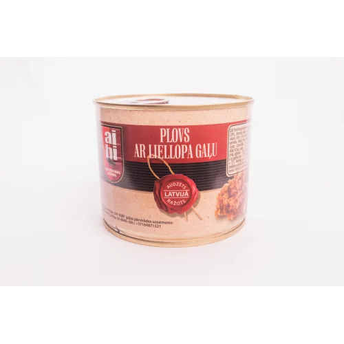 KONSERVI AIBI PLOVS AR LIELLOPU GAĻU 525G