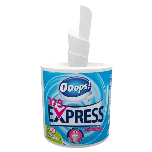 PAPĪRA DVIEĻI OOOPS! EXPRESS 2 KĀRTAS 1RULLIS 375LAPAS