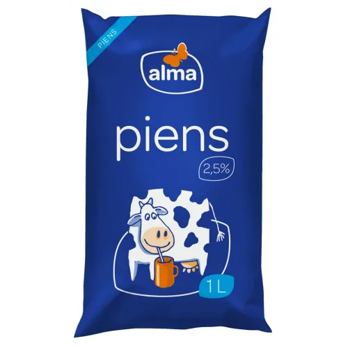 PIENS ALMA 2.5% 1L POLIPAKA VALIO
