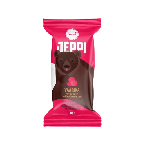 BIEZPIENA SIERIŅŠ JEPPI GLAZĒTS VANIĻAS AR AVEŅU PILDĪJUMU 38G