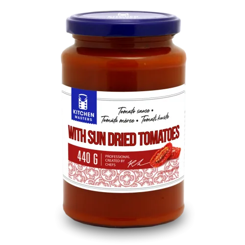 TOMĀTU MĒRCE KITCHEN MASTER AR SAULĒ KALTĒT.TOMĀTIEM 440G