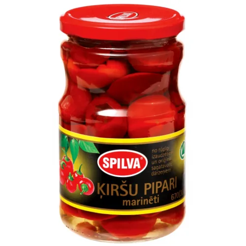 ĶIRŠU PIPARI SPILVA MARINĒTI 670G/300G
