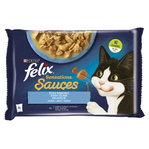 BARĪBA KAĶIEM KONS.FELIX SENSATIONS ZIVJU IZLASE 85GX4