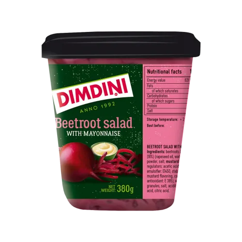SALĀTI DIMDIŅI BIEŠU AR MAJONĒZI 380G