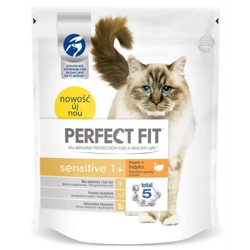 BARĪBA KAĶIEM SAUSĀ PERFECT FIT SENSITIVE AR TĪTARU 750G