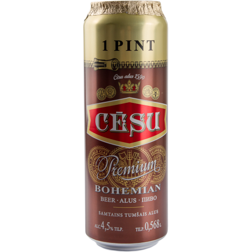 ALUS CĒSU PREMIUM BOHEMIAN 4.5% 0.568L CAN