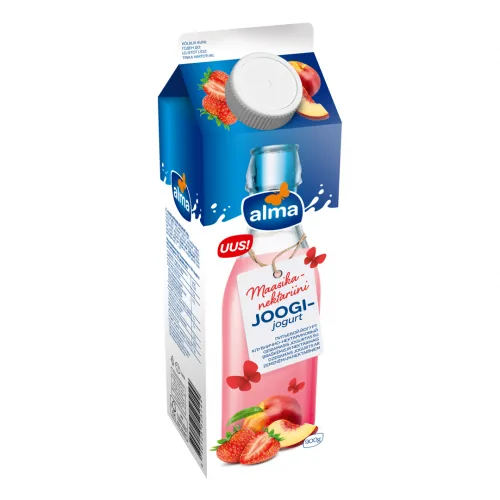JOGURTS DZERAMAIS ALMA AR ZEMENĒM UN NEKTARĪNIEM 900G
