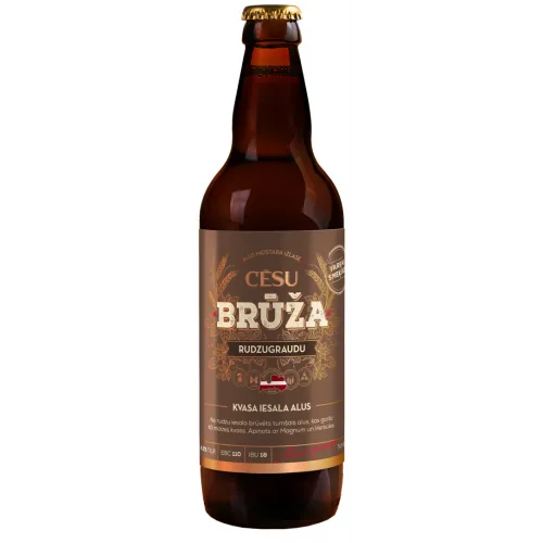 ALUS CĒSU BRŪŽA RUDZUGRAUDU KVASA 4.2% 0.5L STIKLS