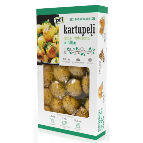 KARTUPEĻI PRI AR DILLĒM VĀRĪTI 430G