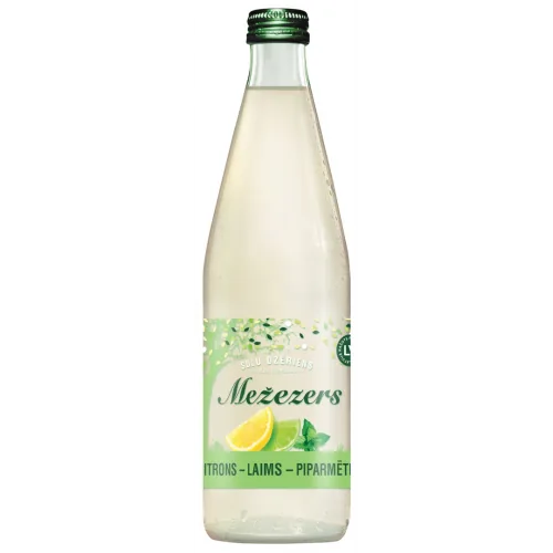 DZĒRIENS MEŽEZERS LAIMS CITRONS PIPARMĒTRA GĀZ.500ML STIKL