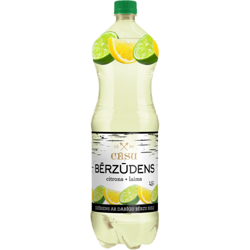 BĒRZŪDENS CĒSU CITRONA-LAIMA 1.5L PET