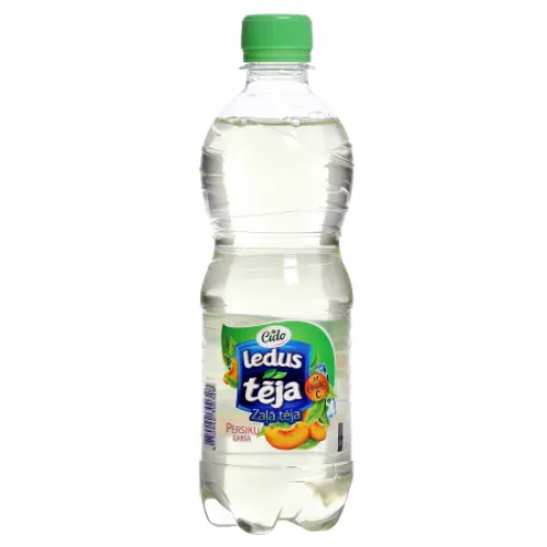 LEDUS TĒJA CIDO ZAĻĀ  PERSIKU 500ML PET
