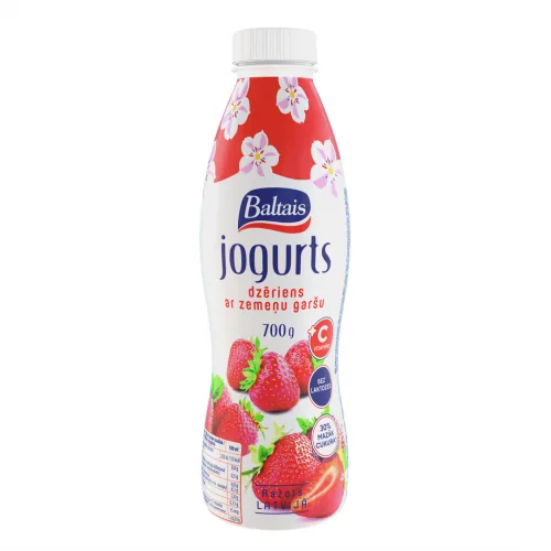 JOGURTS DZERAMAIS BALTAIS AR ZEMEŅU GARŠU 700G