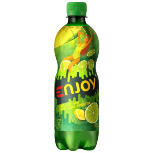 DZĒRIENS ENJOY CITRONU LAIMA PIPARMĒTRA GĀZĒTS 500ML PET