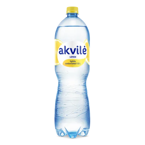DZERAMAIS ŪDENS AKVILE VIEGLI GĀZĒTS AR CITRONA GARŠU 1,5L