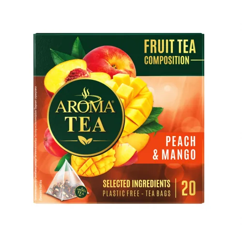 TĒJA AROMA TEA AUGĻU PEACH&MANGO 20GAB 40G