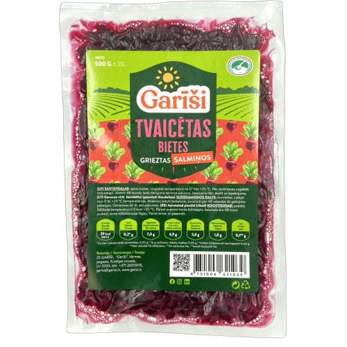 BIETES GARĪŠI TVAICĒTAS SALMIŅOS 500G