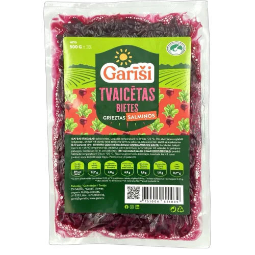 BIETES GARĪŠI TVAICĒTAS SALMIŅOS 500G