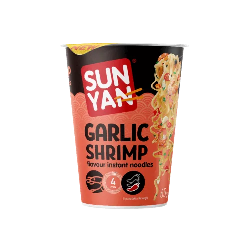 NŪDELES SUN YAN ĶIPLOKU UN GARNEĻU GARŠU CUP 65G