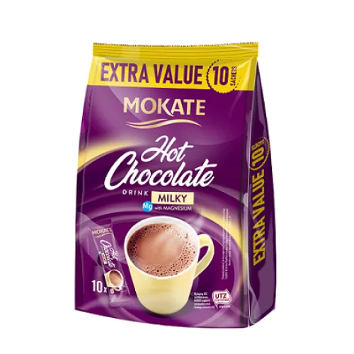ŠOKOLĀDES DZĒRIENS MOKATE MILK MAISIŅĀ 10X18G