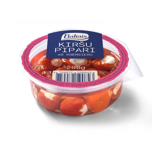 ĶIRŠU PIPARI AR BALTAIS KRĒMSIERA PILDĪJUMU 200G
