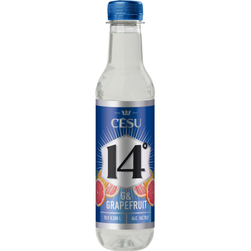 ALKOHOLISKS KOKTEILIS CĒSU 14% GIN&GRAPEFRUIT 14%  0,28L