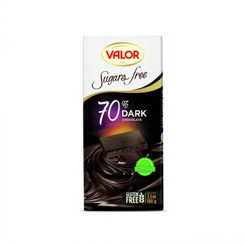 TUMŠĀ ŠOKOLĀDE VALOR 70% BEZ CUKURA 100G
